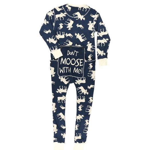 Lazy One Adult Classic Moose FlapJack in Navy